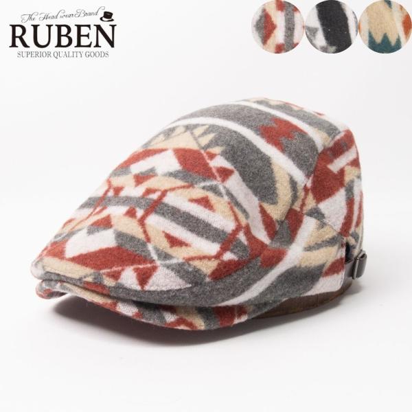 帽子 ハンチング メンズ レディース RUBEN ルーベン ネイティブパターンハンチング RUS4212