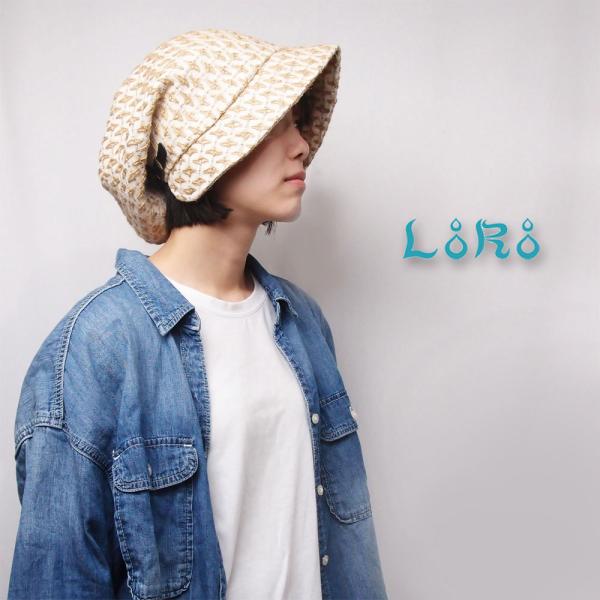 帽子 レディース キャスケット 春夏 LoRo ローロ ピッコロフリー リネン編み込み フリーサイズ UV対策