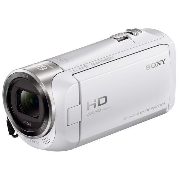 ソニー Handycam HDR-CX470 (W) [ホワイト] ビデオカメラ本体 