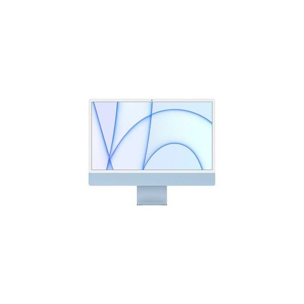 Apple iMac 24inch MGPK3J/A A2438 4.5K 2021 一体型 選べるOS Touch ID [Apple M1 8コア 8GB SSD256GB 無線 BT カメラ 24インチ 純箱 Blue ]:美品
