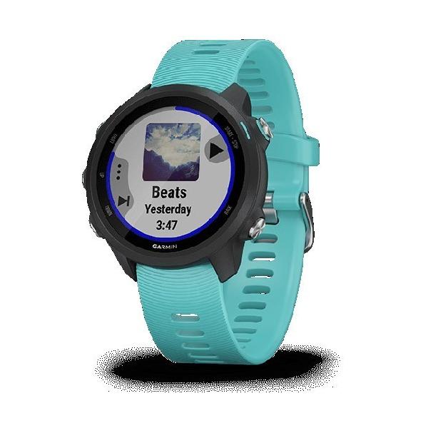 ForeAthlete スポーツウォッチ 245 Music 010-02120-72 [Black Aqua