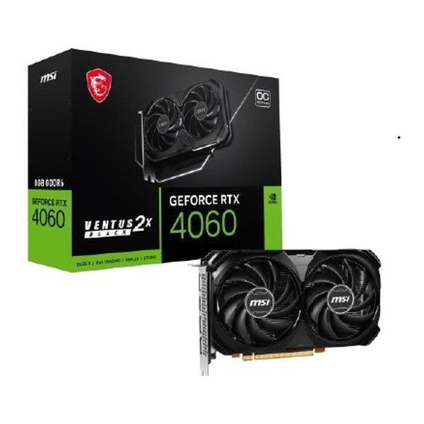 MSI GeForce RTX 4060 VENTUS 2X BLACK 8G OC [PCIExp 8GB] : らいぶ