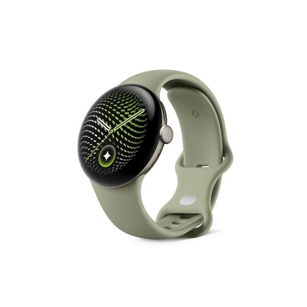 Google Pixel Watch 5 Wi-Fiモデル 41mm GA11567-US [Satin Pyrite アルミケース/Olive アクティブ バンド]