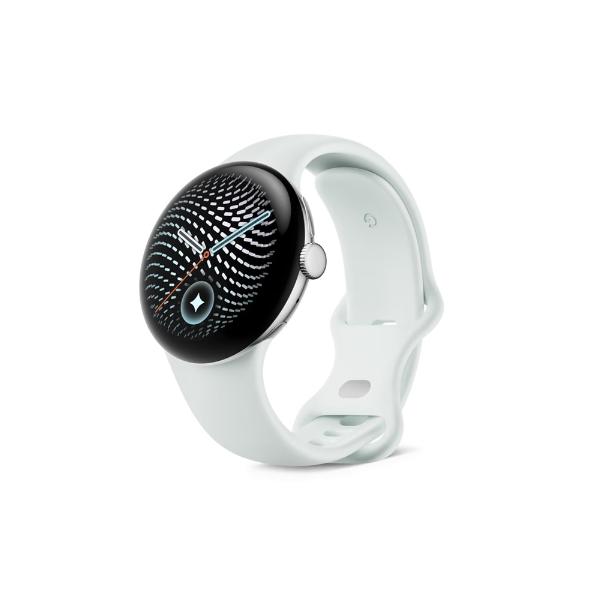 Google Pixel Watch 5 Wi-Fiモデル 41mm GA10898-US [Polished Silver アルミケース/Fog アクティブ バンド]