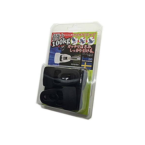他サイト： インフィニクス(Infinix) HOLDON(ホールドオン) マルチクリップ MIDI(耐荷重100kg) 5mm厚対応 ブラック 4個入りの商品画像