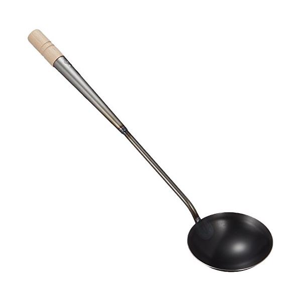 小ブラック/小/ATY12003・Size:小PatternName:単品・パッケージ個数:1・容量:約150cc・サイズ:直径105×柄長340mm・原産国:日本・重量:240g・素材・材質:本体/鉄 ハンドル/天然木