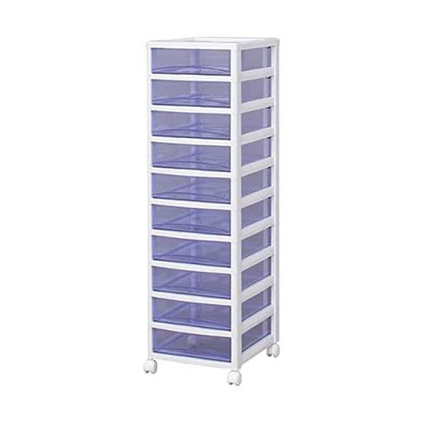 他サイト： アイリスオーヤマ スーパークリア チェスト ホワイト/クリアブルー SCE-1000の商品画像