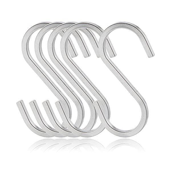 他サイト： SORO:U ステンレス S字フック Sサイズ 5個入 (耐荷重5kg) 18-8ステンレス製の商品画像