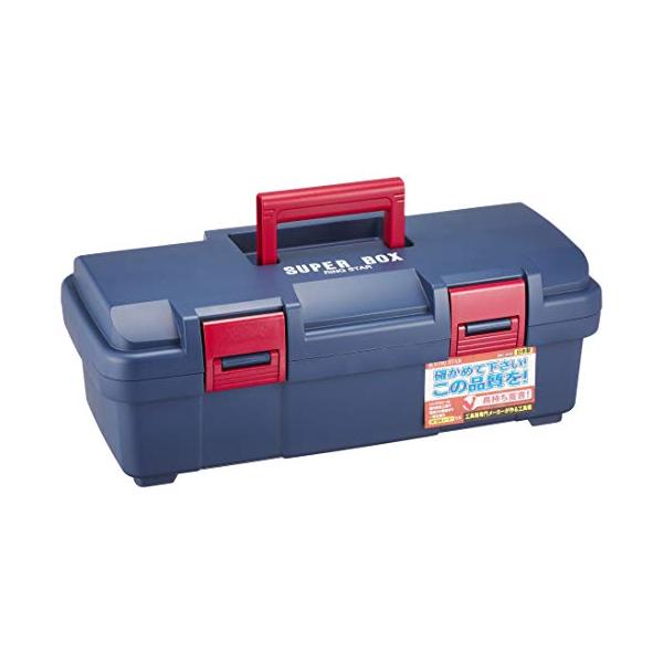 他サイト： リングスター スーパーボックス長さ400mmの電動工具等収納 ブルーSR-445 L443×W216×H160mmの商品画像