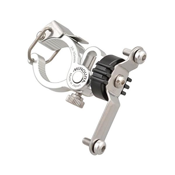 シルバー/-/96904・パッケージ個数:1・ハンドル取り付け式1本用・直径28?35mmに対応・クランプ側面のロゴ印刷色は黒色:オーバーサイズのハンドルバーや 小径車の極太シートポストに対応・ホルダ内部にはギア歯機構が設けてあり 12度ご...