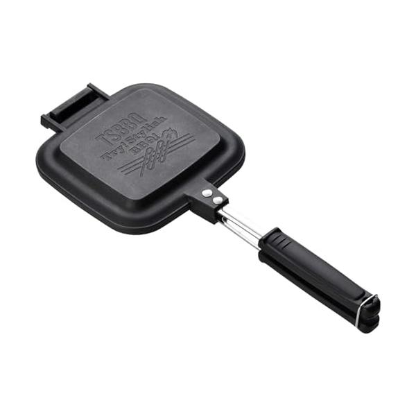 他サイト： 【燕三条製】 TSBBQ ホットサンドメーカー TSBBQ-004 パンの耳がくっついて中身が出ない おしゃれなロゴの焼印 分離するのでフライパの商品画像