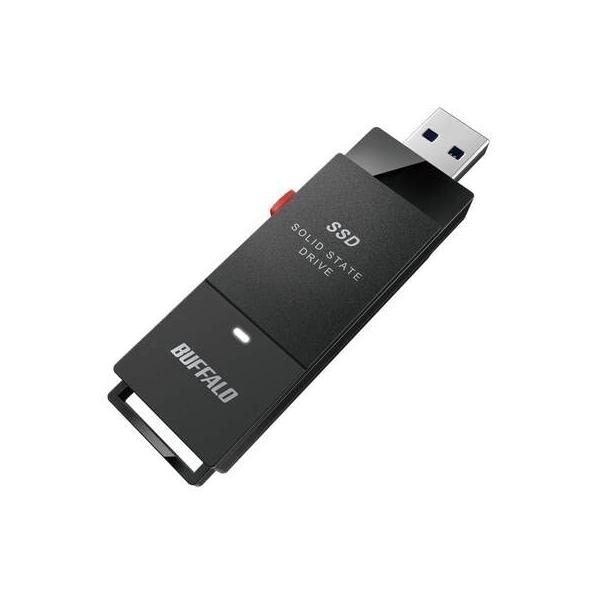 SSD-SCT1.0U3-BA(ブラック) ケーブルレス ポータブルSSD 1TB