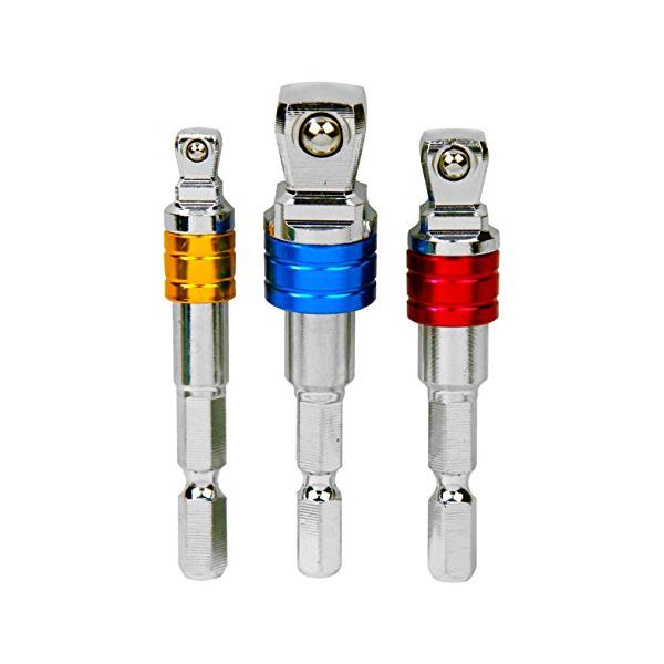 SK11(エスケー11) 2WAYフレックスソケットアダプターセット 差込角 1/4 (6.35mm) 3/8 (9.5mm) 1/2 (12.