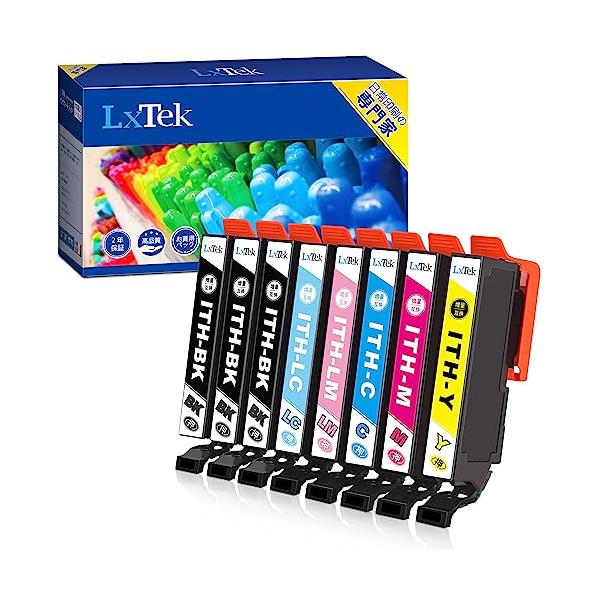 他サイト： LxTek ITH-6CL エプソン用 インク イチョウ EPSON用 ITH 互換インクカートリッジ 大容量タイプ 6色セット + ITH-Bの商品画像
