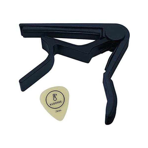 他サイト： 9℃ Basic Capo For Guitar ブラック/カポタスト カポ エレキ アコギ クラシックギター (カポタスト＋ピック1枚セットの商品画像