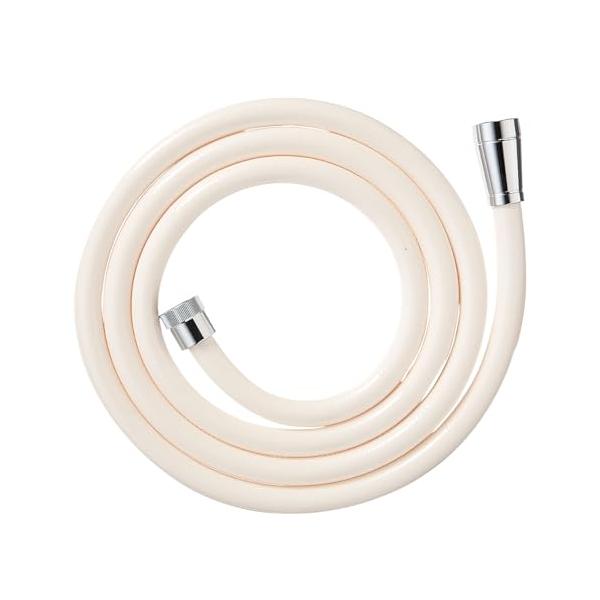 SANEI(サンエイ) シャワーホース ホワイト ほとんどのメーカー対応 水栓側アダプター付 2m G1/2 PS30-86TXA2-W日本製
