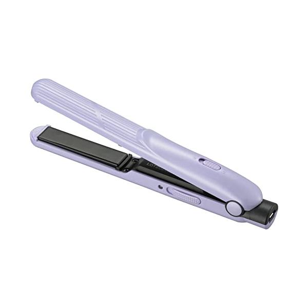 他サイト： オーム電機 Iberis モバイル ストレートヘアアイロン 170x22x30mm ミニ USB電源 コンパクト ポータブル ヴァイオレット 紫の商品画像