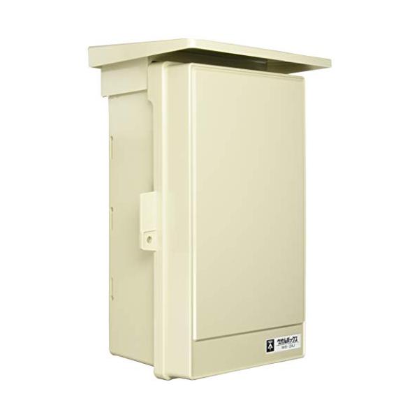 未来工業 プラスチック製防雨ボックス ウオルボックス Aタイプ 屋根付 タテ型 377×235×180mm ベージュ 1個 WB-3AJ
