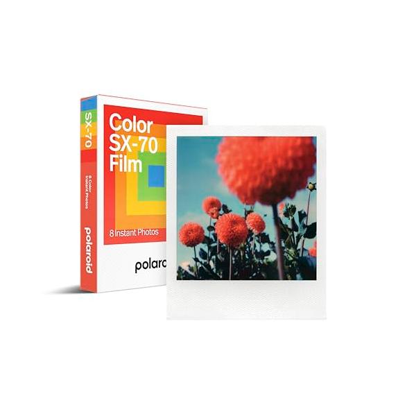 他サイト： Polaroid(ポラロイド) インスタントフィルム Color Film for SX-70 カラーフィルム 8枚入り フレームカラー白 (6の商品画像