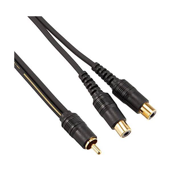 ダークグレー/-/CD-20Y・パッケージ個数:1・カロッツェリア(パイオニア)純正RCA分配ピンケーブル0.2m (オス-メス)