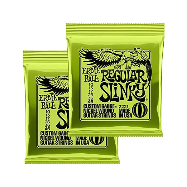 単品ニッケル/お得な2パック/EB 2221 R SLINKY 2P AMZ・Size:お得な2パックStyle:単品・パッケージ個数:1・クセがなくバランスのとれたサウンドが魅力のレギュラー・スリンキーが2セット入ったお得なパック。・ゲー...