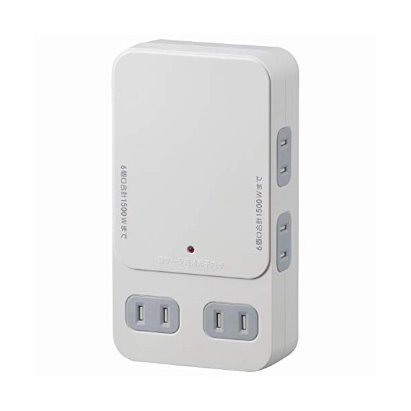 増設用壁タップ 6個口_HS-AK6B-W 00-1403