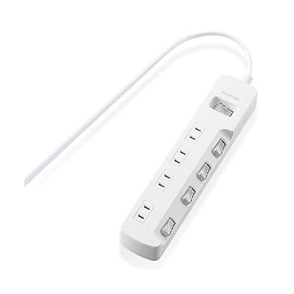 4個口4個口:2m/2m/T-E7A-2420WH・Size:2mStyle:4個口・パッケージ個数:1・待機電力をまとめて節約できる一括スイッチと、接続機器ごとにON/OFFでき、個別に節約できる個別スイッチが付いた省エネタップです。・待...