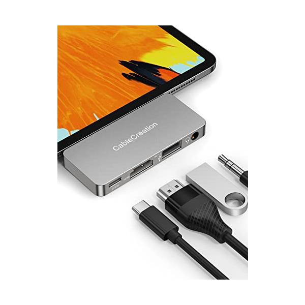 USB Type C ハブ, CableCreation 4-in-1 USB C ハブ 4K@60Hz HDMIポート USB2.0ポート 100W PD充電ポート 3.5MMオーディオポート MacBoo :a-B081ZLF6BN-20230511:lightdeヤフー店 通販 ルートアール 充電可能 自動最適化回路搭載 4ポートUSBハブ (給電ケーブル付き) RUH-OTGU4SN C