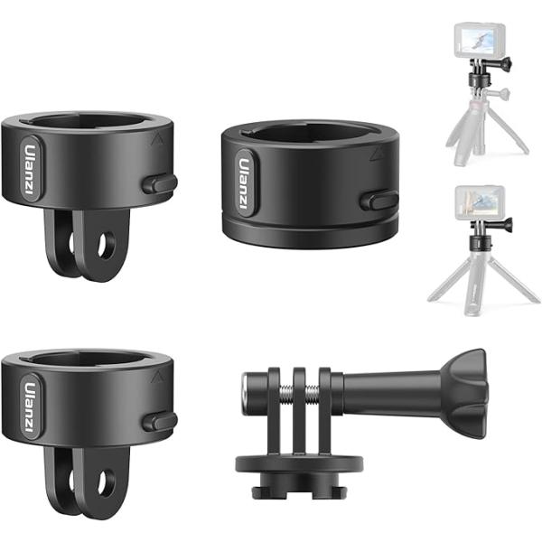 【ロックアップグレード】従来のulanziクイックリリースマウントアダプターと比較して、Go-Quick IIは、二次的な保護のためのロックピンの補強を追加しています。ベースで溝もあるので決まった位置でしかはまらない様になっています。非常に...