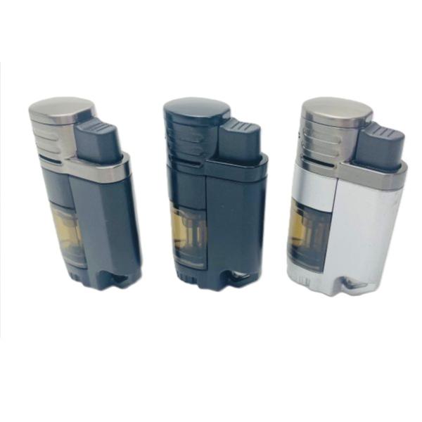 ・ガス注入式ターボジェットライター,脅威のジェット炎4本！！・お得な10個セットワンアクション着火、ガス量が分かる透明ーボディ・レッド／ブラック／ブルーよりお選び下さい・CR規制対象外商品なので着火レバーは従来通り柔らかです・ライター下部に...