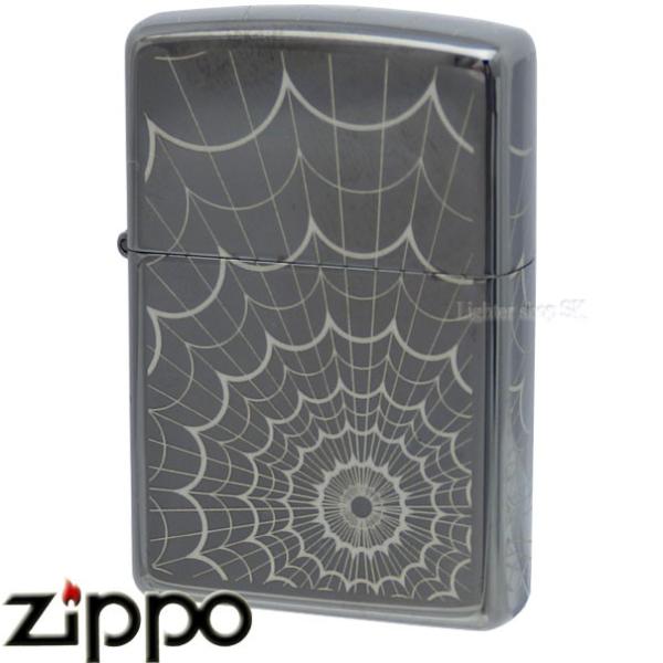 ZIPPO ジッポー US MODEL 28527 ブラックアイス 5面加工 Spider's Web スパイダーウェブ【送料無料】