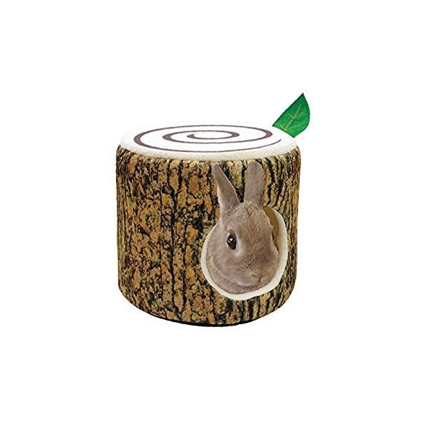ミニアニマン ウサギのふわふわ切り株ベッド Www Legheleggere Com