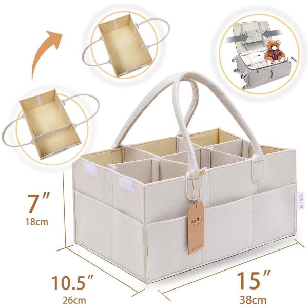 おむつストッカー オムツ収納 ベビー用品収納バッグ 多機能 おむつバッグ オムツ収納ケース 折りたたみ 収納 ボックス ベビー 折りたたみ Blusquare Org