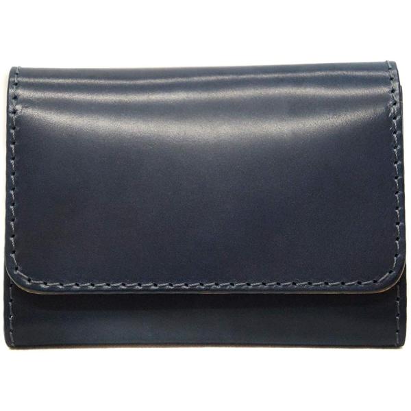 ネイビー 名刺入れ メンズ コードバン 本革 名刺ケース カードケース 本物 ヌ レザー たくさん入る 日本製 ヌメ革 レディース 薄い