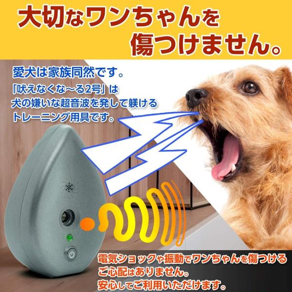 吠えなくな る2号 犬用無駄吠え防止装置 犬の鳴き声を感知して超音波を自動発信 愛犬のしつけ 痛めずにトレーニング 日本語取扱説明書つき Kisumupoly Ac Ke