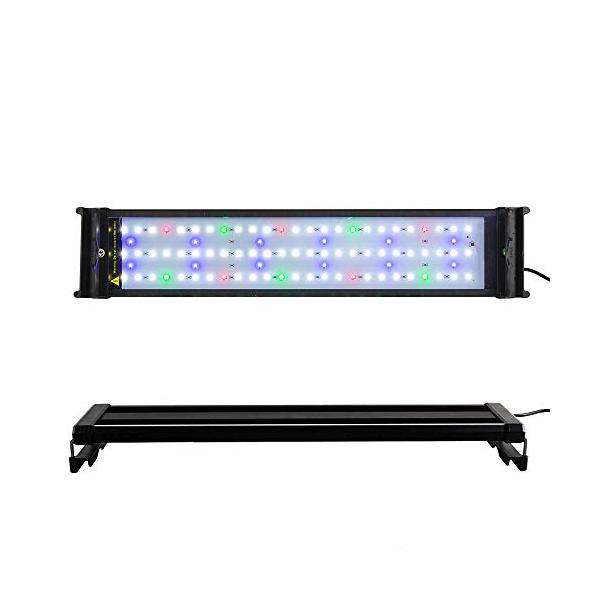 Szbritelight アクアリウム 2色ledライト 水槽ライト 超明るい 30 50cm対応 超薄い 省エネ 7 5w 水槽照明 観賞 Kisumupoly Ac Ke