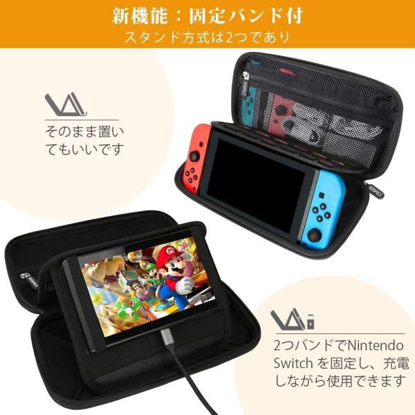 Egrd Nintendo Switchケース 任天堂スイッチケース 任天堂スイッチ用キャリングケース 全面保護型 15枚ゲームカード収納可 Draindone Ie