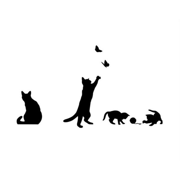 ウォールステッカー壁紙 シール 防水賃貸部屋ok 剥がせるペーパーインテリア プレゼント防水リビングベッドルームお風呂にもok黒ネコ Buyee Buyee 日本の通販商品 オークションの代理入札 代理購入