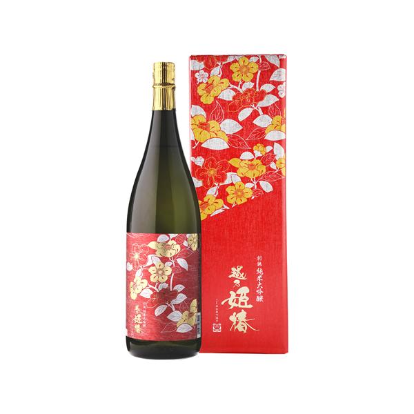 加藤正信、【秋立つ】、希少な額装用画集より、新品額装付 日本酒 越乃姫椿 純米大吟醸 1.8L 加藤酒造 新潟 清酒 化粧箱付き 山田