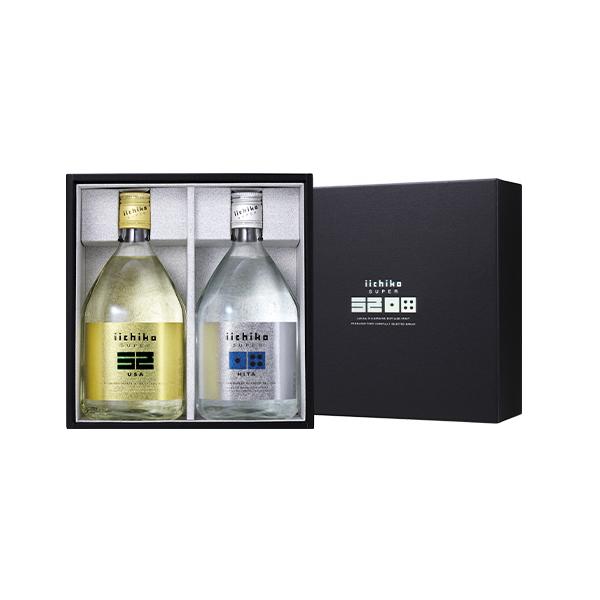 三和酒類 iichiko SUPER USA HITAギフト 720ml 2本 ギフトBOX PUH 焼酎