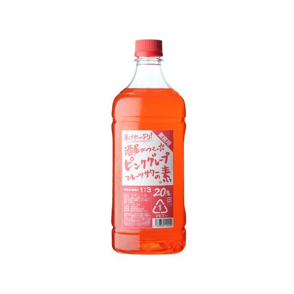 甲類焼酎ベースのコンク ピンクグレープフルーツサワー。自然なグレープフルーツの風味が特徴のお酒です。本製品１に対して炭酸水３で割るだけ。濃いめにしたり軽めにしたりお好みでお愉しみください。（1：3の割合でアルコール度数約5％）家飲み、宅飲み...