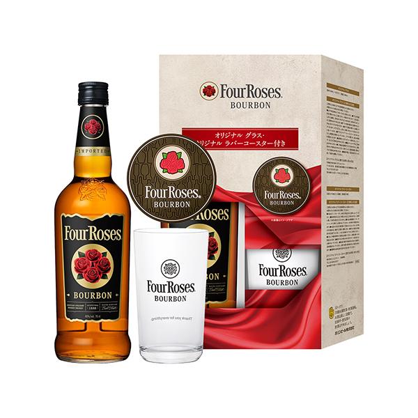 フォアローゼズ フォアローゼズブラック グラス コースター 付き 700ml