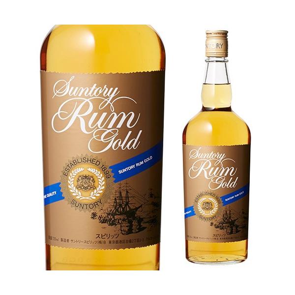 カクテルベースとして使い勝手のよい、黄金色のミディアムタイプのラム。お菓子作りにも適している■商品名サントリー ラム ゴールド■容量720ml■アルコール度数40度※900ml以下の商品は12本まで１梱包(1個口)で発送できます。※13本以...
