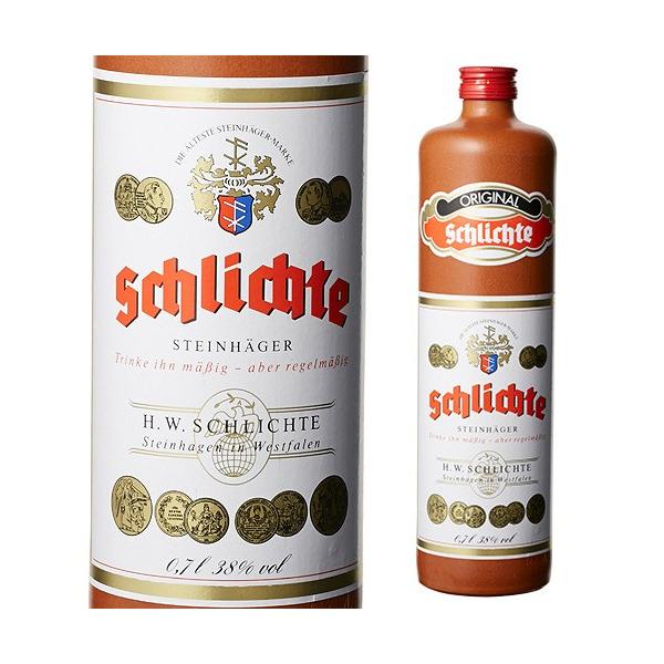 ドイツではビールの前にこの酒を１〜２杯飲むのが習慣■商品名シュリヒテシュタインヘーガー■容量700ml■アルコール度数38度※900ml以下の商品は12本まで１梱包(1個口)で発送できます。※13本以上ご購入の場合、自動入力される送料が異な...