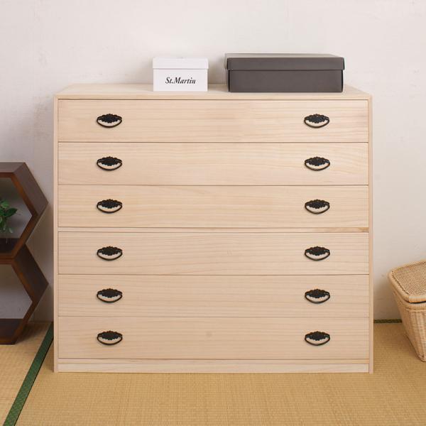 桐のタンス6段 桐箪笥6段 桐 タンス 着物 和 たんす チェスト hi-rh0004 : 家具の