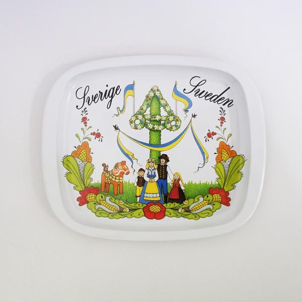 【ブリキミニトレイ】Grannas(グラナス) 　スウェーデンの夏至祭【ネコポス配送可】