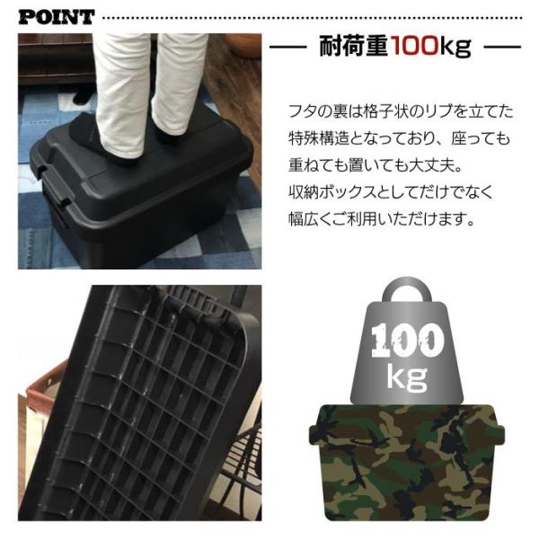 トランクカーゴ 50l Black ブラック コンテナ 収納ケース フタ付き 収納ボックス トランクボックス アウトドア キャンプ おしゃれ 大容量 男前 黒 Tc 50bk Buyee Buyee 日本の通販商品 オークションの代理入札 代理購入