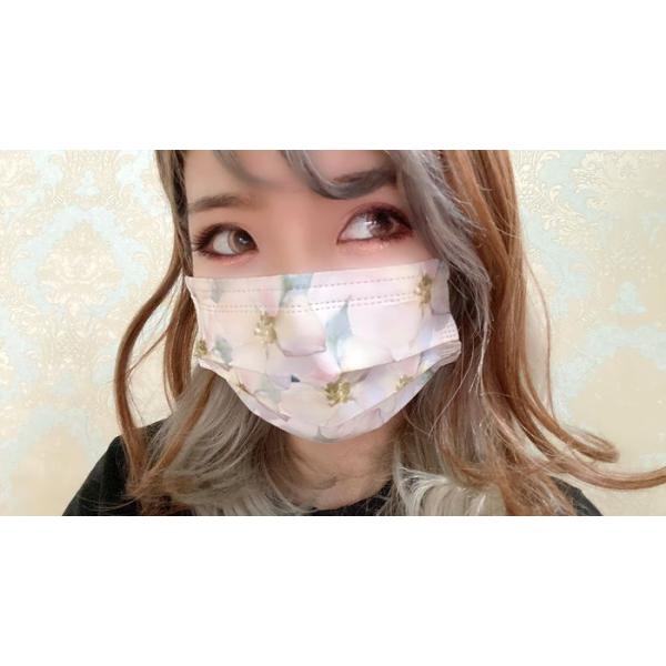 接触冷感不織布マスク《フリーサイズ》花柄 各2枚 計10枚セット 夏