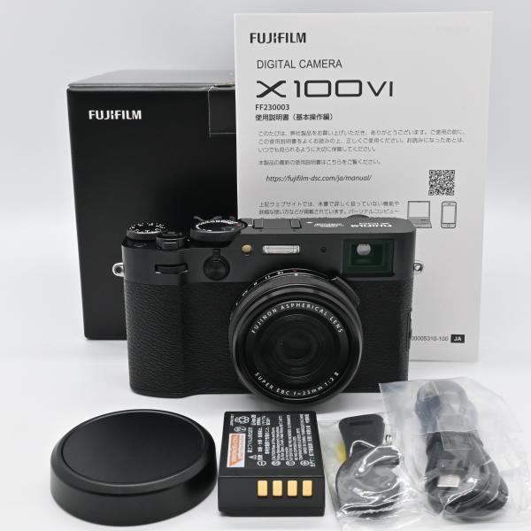 〜極美品〜多言語/FUJIFILM X100VI ブラック　※多数オプション品付 FUJIFILM X100VI (おまけ多/多言語対応) 新同品・保証内】 FUJIFILM