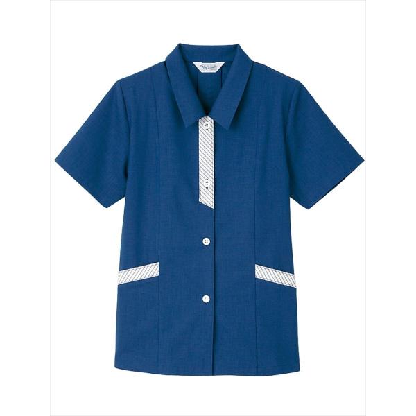スモック 半袖 レディース UNIWEAR ユニウェア SL-878 日本製生地使用 スモック 半袖 レディース UNIWEAR ユニウェア SL-877 SS〜4L